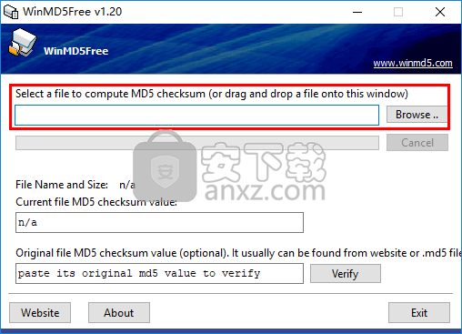 winmd5free(文件md5值校验工具)
