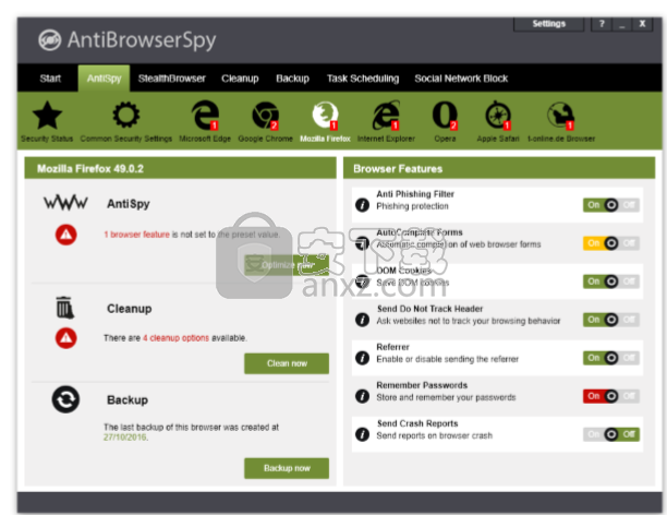 Abelssoft AntiBrowserSpy(反间谍软件)