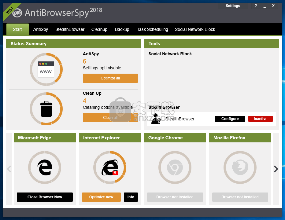 Abelssoft AntiBrowserSpy(反间谍软件)