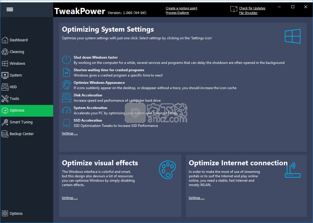 download the new version for android TweakPower 2.040