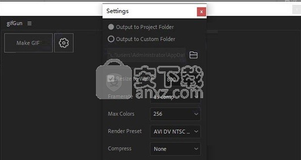 GifGun for Adobe After Effects(AE输出GIF动图脚本插件)
