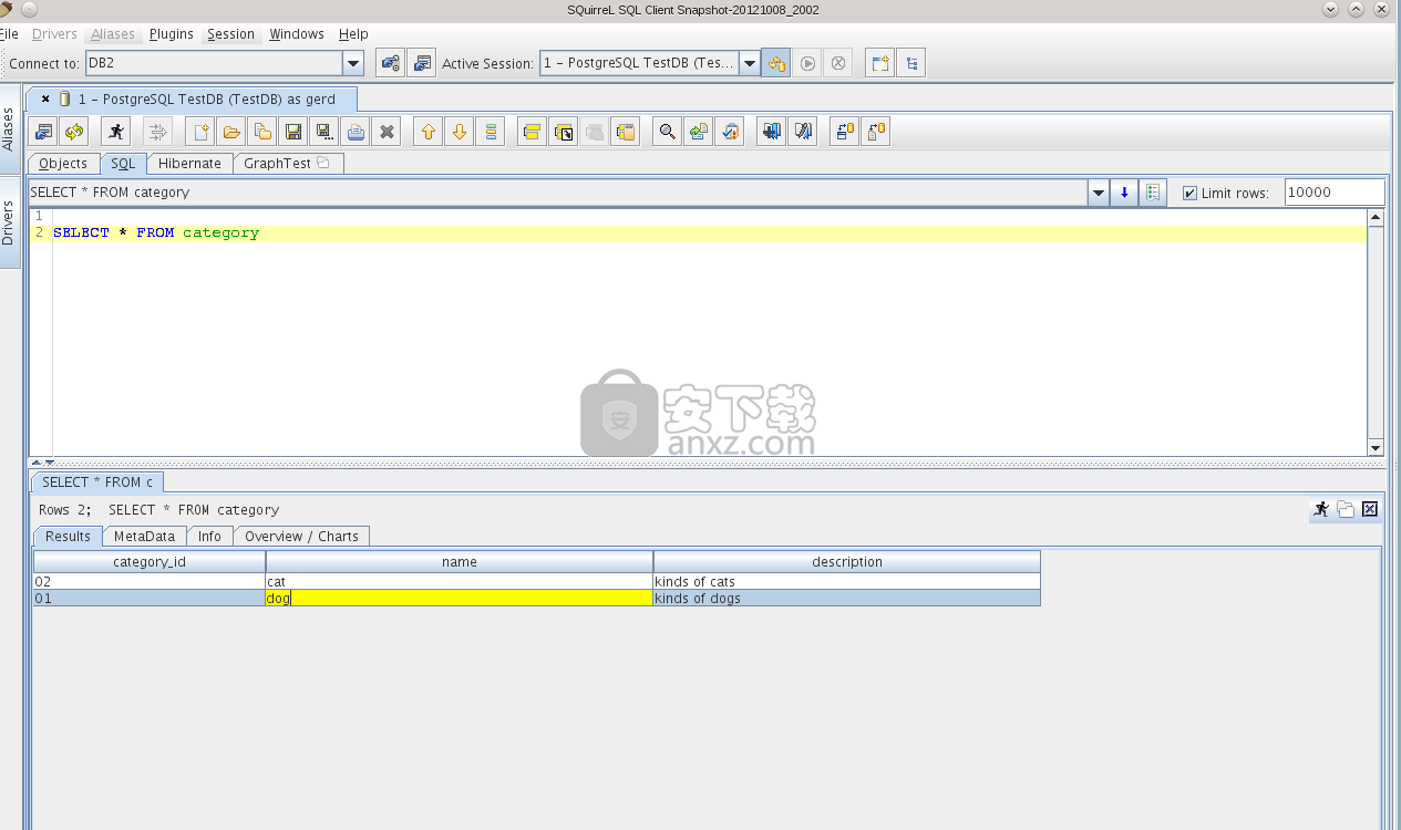 squirrel sql client(SQL管理工具)