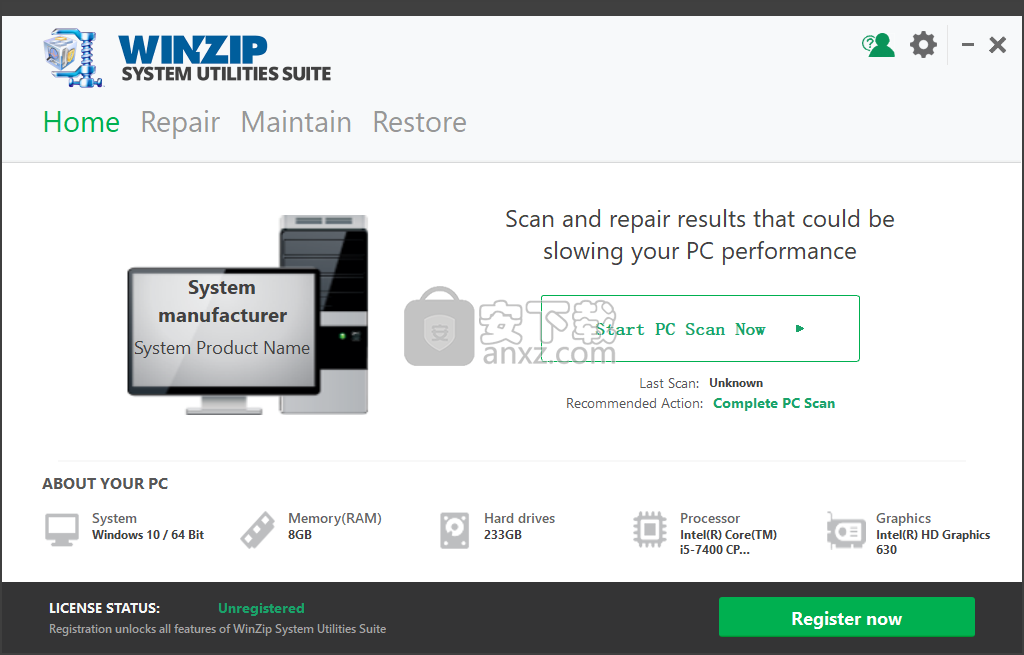 WinZip System Utilities Suite(系统优化工具)