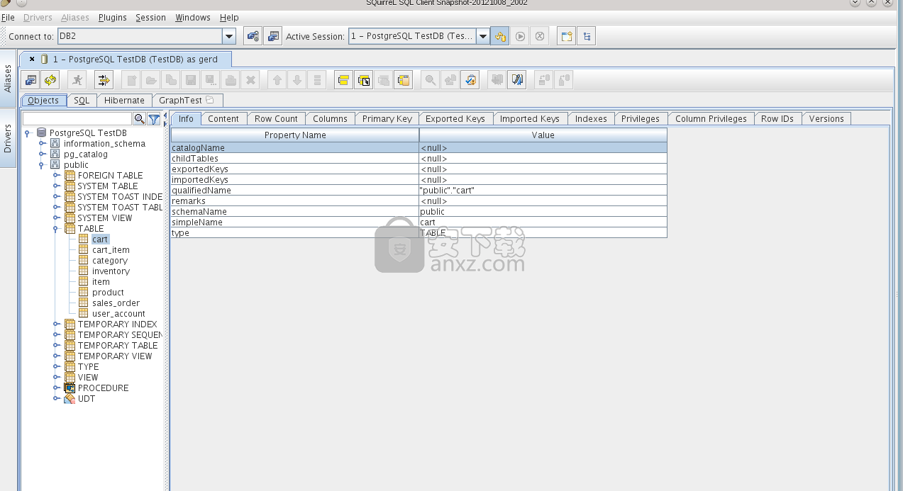 squirrel sql client(SQL管理工具)