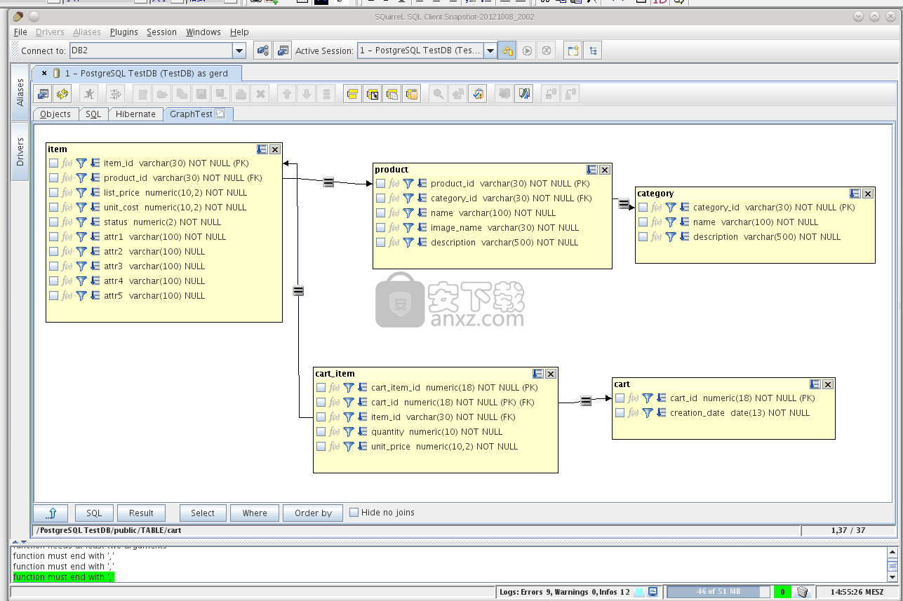 squirrel sql client(SQL管理工具)