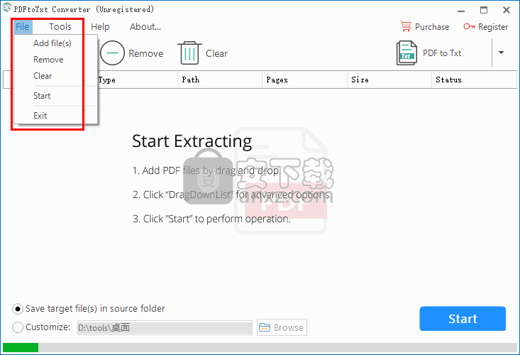 PDF to Txt Converter