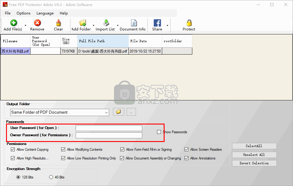 Free PDF Protector 4dots