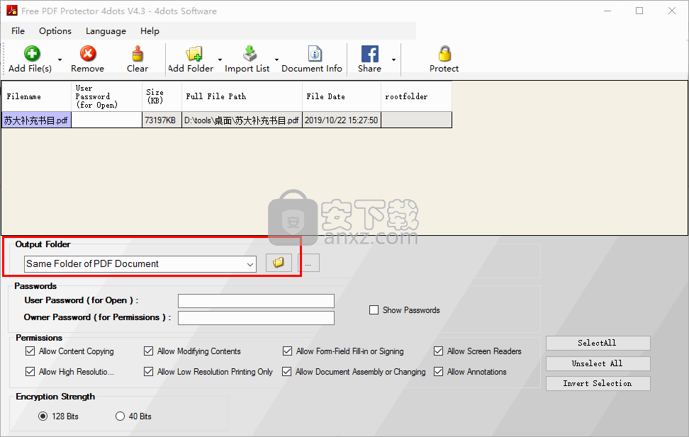 Free PDF Protector 4dots