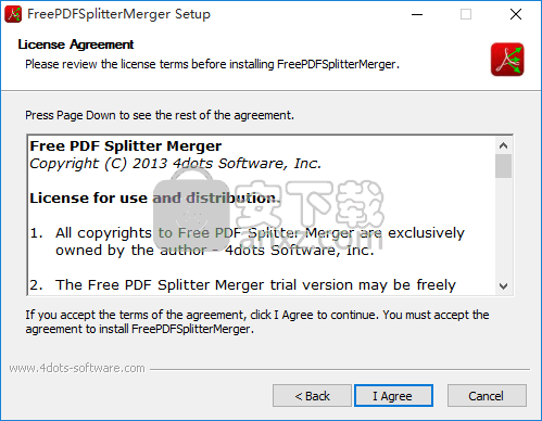 Free PDF Splitter Merger 4dots