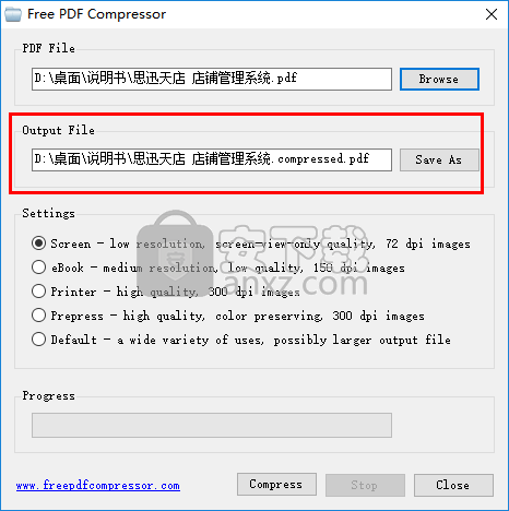 Free PDF Compressor(PDF压缩软件)