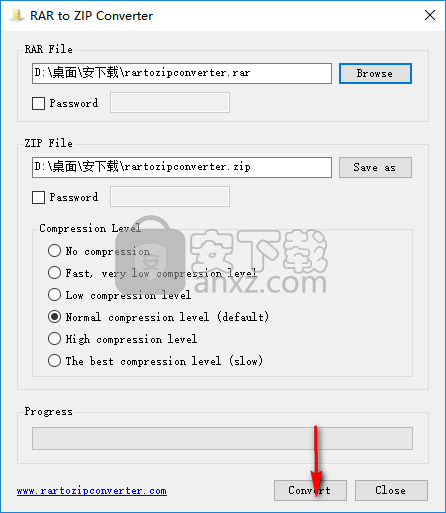 RAR to ZIP Converter(rar转zip转换器)