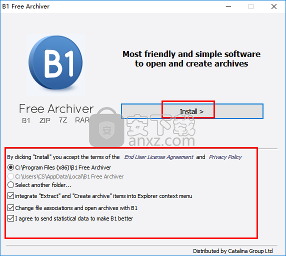 B1 Free Archiver(b1格式压缩解压软件)