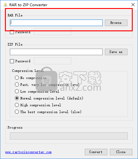 RAR to ZIP Converter(rar转zip转换器)