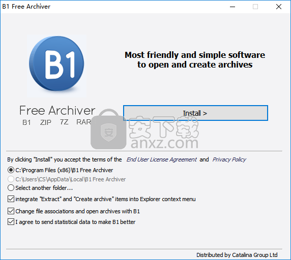 B1 Free Archiver(b1格式压缩解压软件)