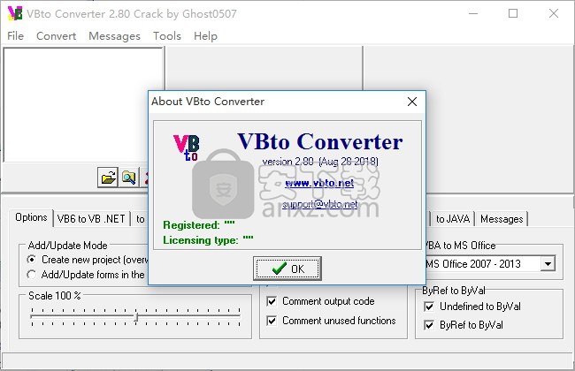 vbto converter 2.51 crack