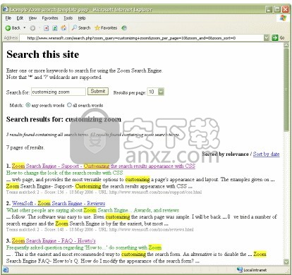 Zoom Search Engine Indexer(网站套件开发工具)