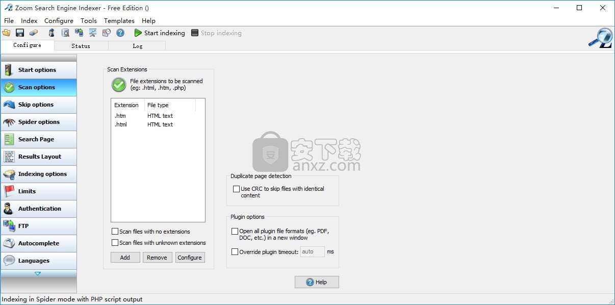 Zoom Search Engine Indexer(网站套件开发工具)