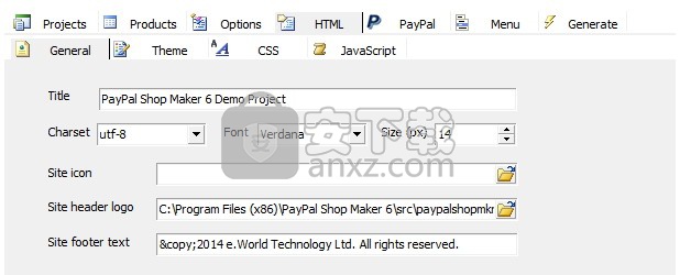 PayPal Shop Maker(在线商店建设软件)