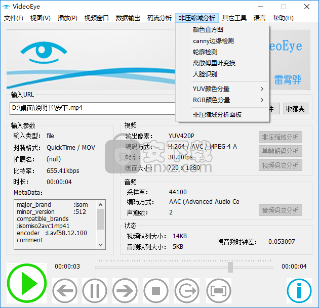 VideoEye(视频码流分析工具)