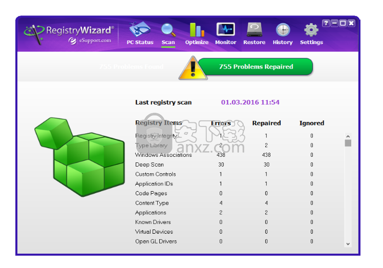 RegistryWizard(注册表错误修复工具)