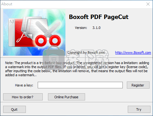 Boxoft PDF PageCut