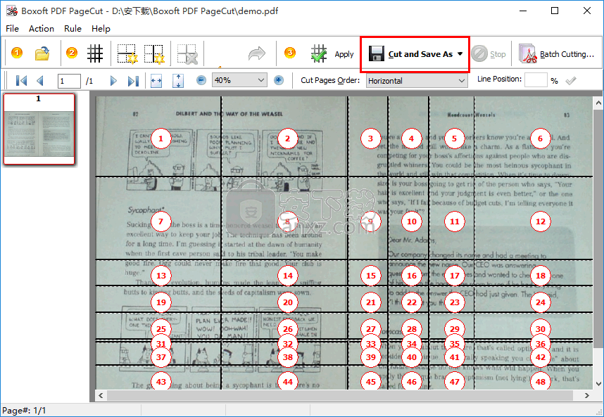 Boxoft PDF PageCut