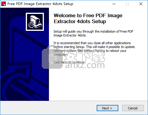 Free PDF Image Extractor 4dots(PDF图片提取软件)