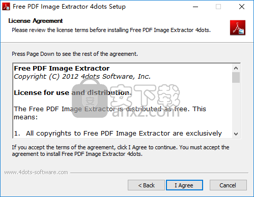 Free PDF Image Extractor 4dots(PDF图片提取软件)