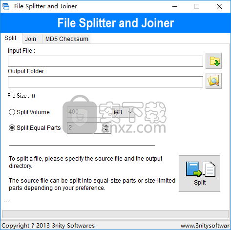 File Splitter and Joiner(文件分割合并工具)