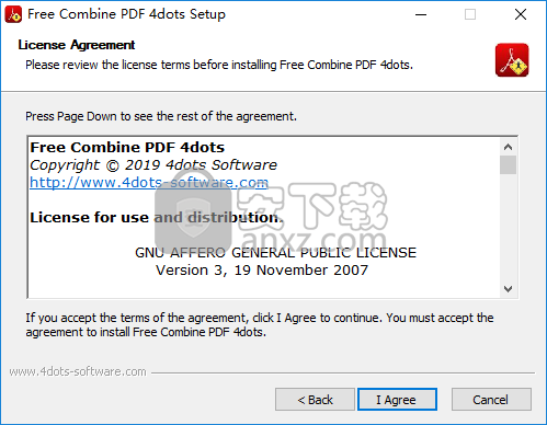 Free Combine PDF 4dots(PDF合并软件)