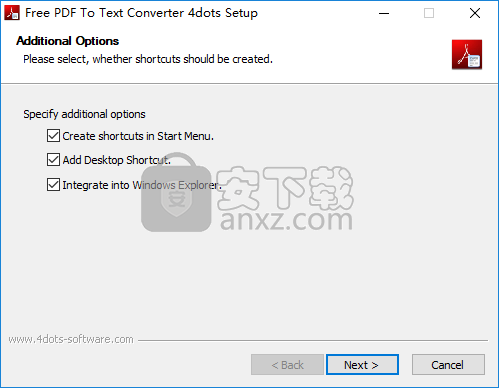 Free PDF To Text Converter 4dots(PDF转文本工具)