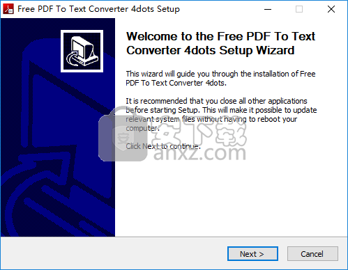 Free PDF To Text Converter 4dots(PDF转文本工具)