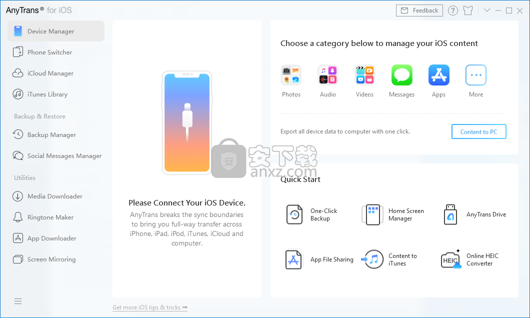 AnyTrans for iOS(IOS传输管理工具)