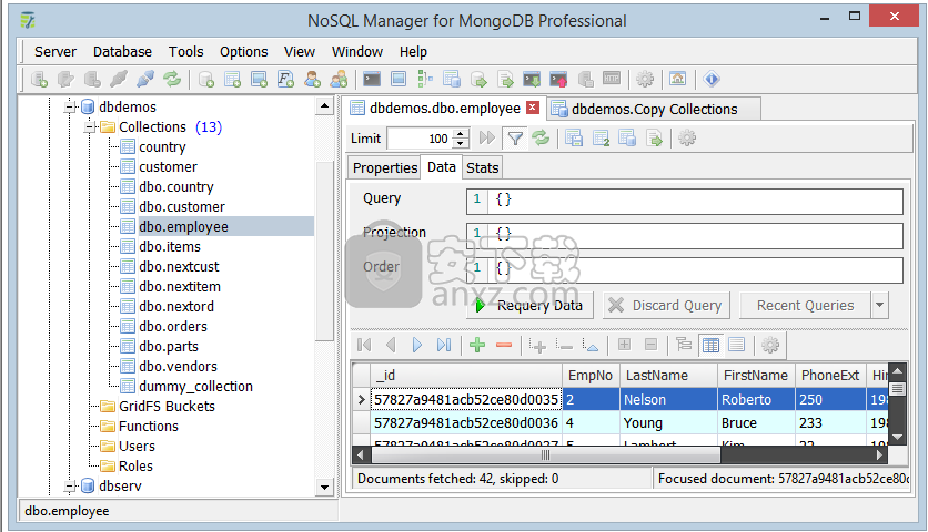 NoSQL Manager for MongoDB Pro