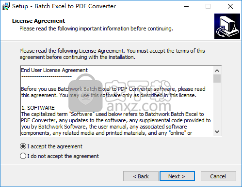 Batch XLS TO PDF Converter(XLS到PDF转换器)