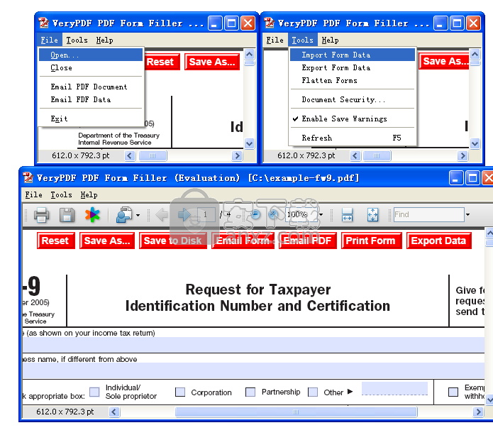 VeryPDF PDF Form Filler(PDF表单填充软件)