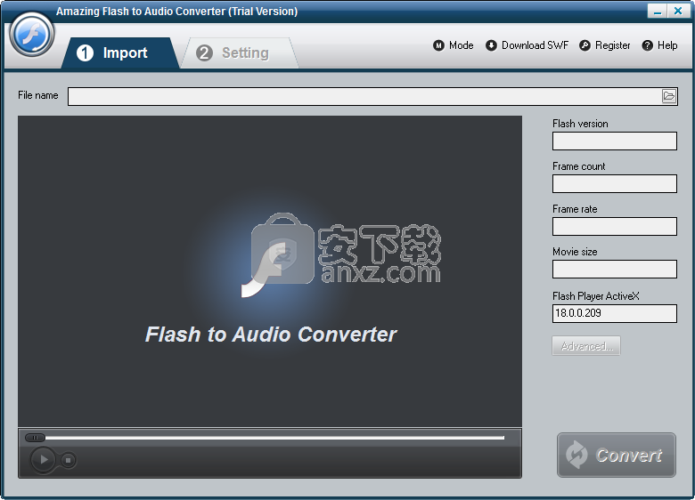 Amazing Flash to Audio Converter(Flash转音频软件)