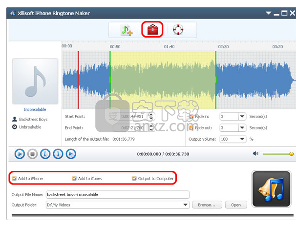 xilisoft iphone ringtone maker(iphone铃声制作工具)