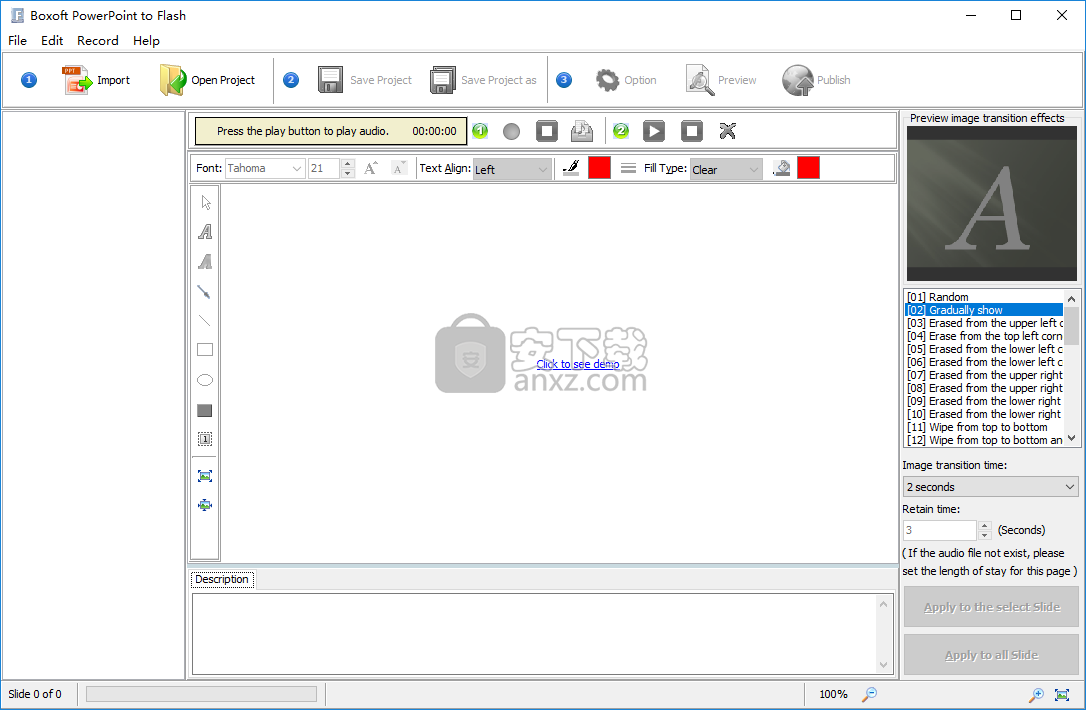 Boxoft PowerPoint to Flash(PPT转Flash软件)