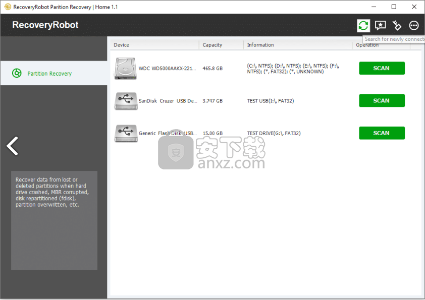 RecoveryRobot Partition Recovery(数据文件恢复工具)