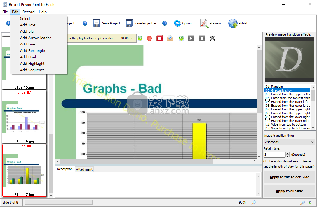 Boxoft PowerPoint to Flash(PPT转Flash软件)