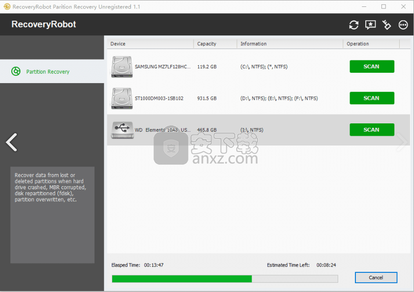 RecoveryRobot Partition Recovery(数据文件恢复工具)