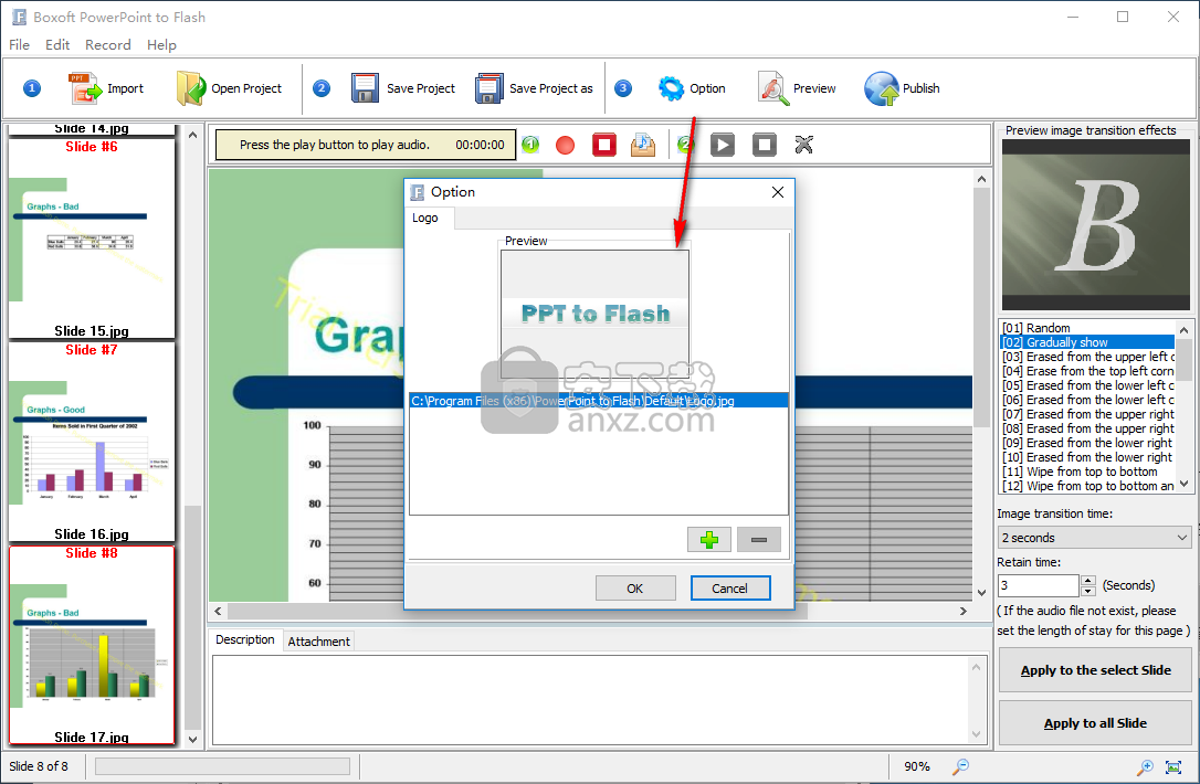 Boxoft PowerPoint to Flash(PPT转Flash软件)