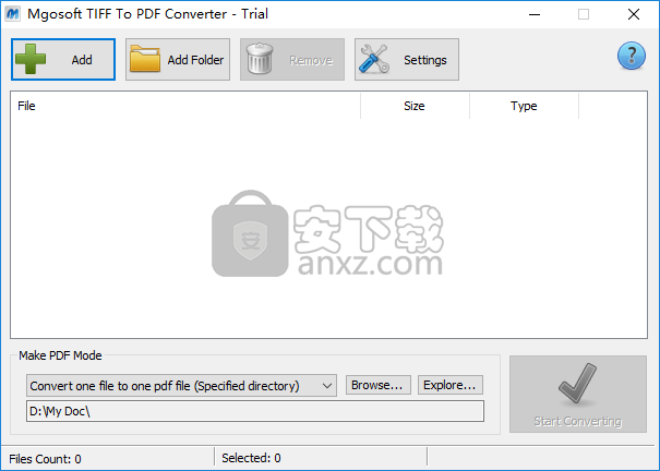 Mgosoft TIFF To PDF Converter(TIFF转PDF工具)