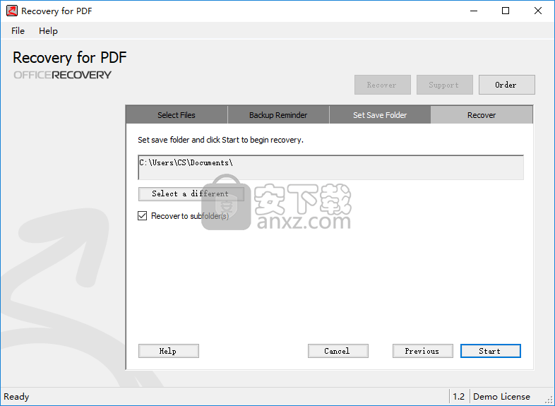 Recovery for PDF(pdf文件修复工具)