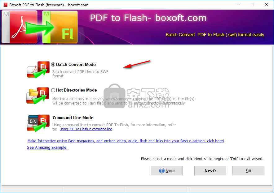 Boxoft PDF to Flash(PDF转Flash工具)