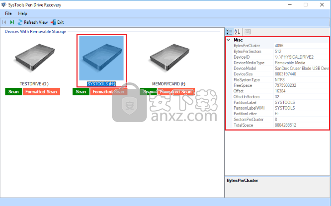 SysTools Pen Drive Recovery(usb数据恢复工具)