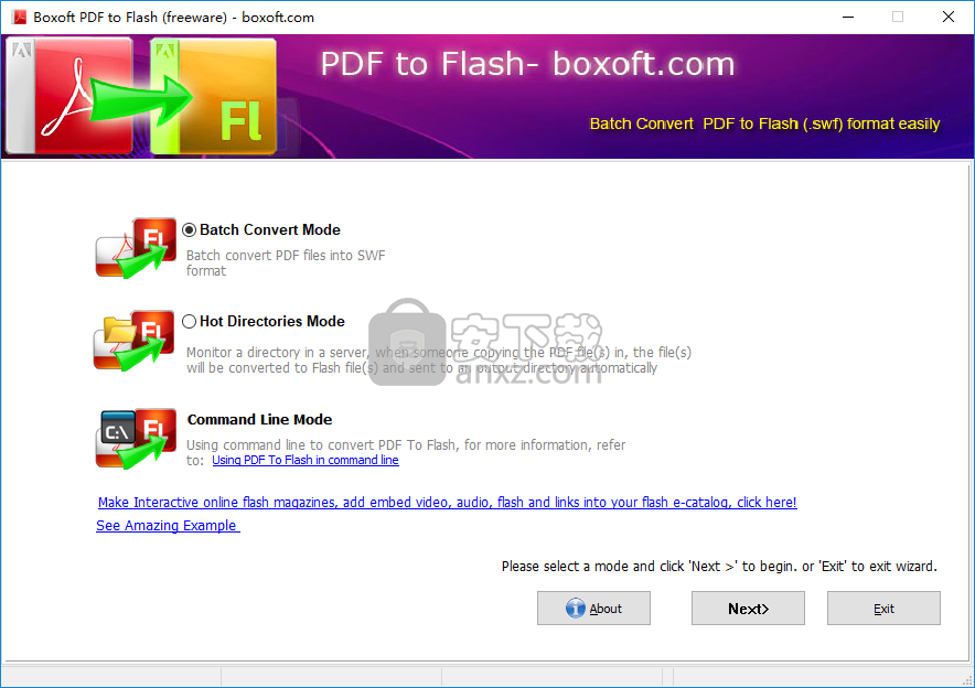 Boxoft PDF to Flash(PDF转Flash工具)