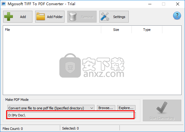 Mgosoft TIFF To PDF Converter(TIFF转PDF工具)