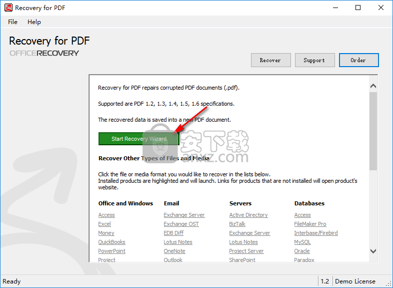 Recovery for PDF(pdf文件修复工具)